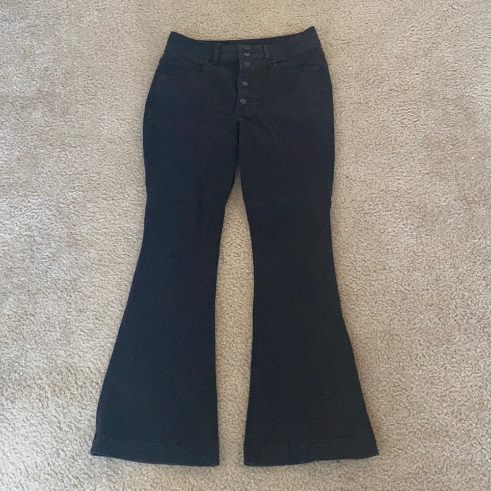 Black flare jeans